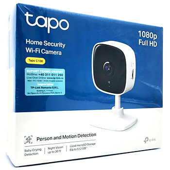 TP-Link C100 Övervakningskamera (vit)