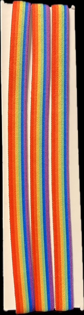 Elastiskt hårband Rainbow / Pride 3st