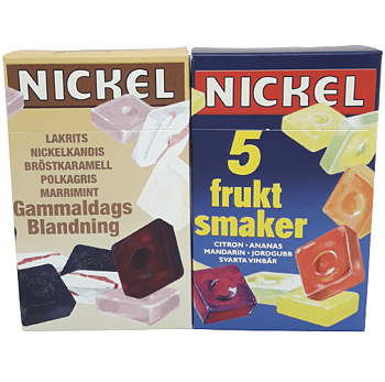 Nickel två olika, flerpack