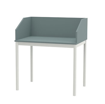 Oslo Study / Workstation Color – clean, modern study station available as single or double, supplied with screens and cable grommet as standard for libraries and study areas.