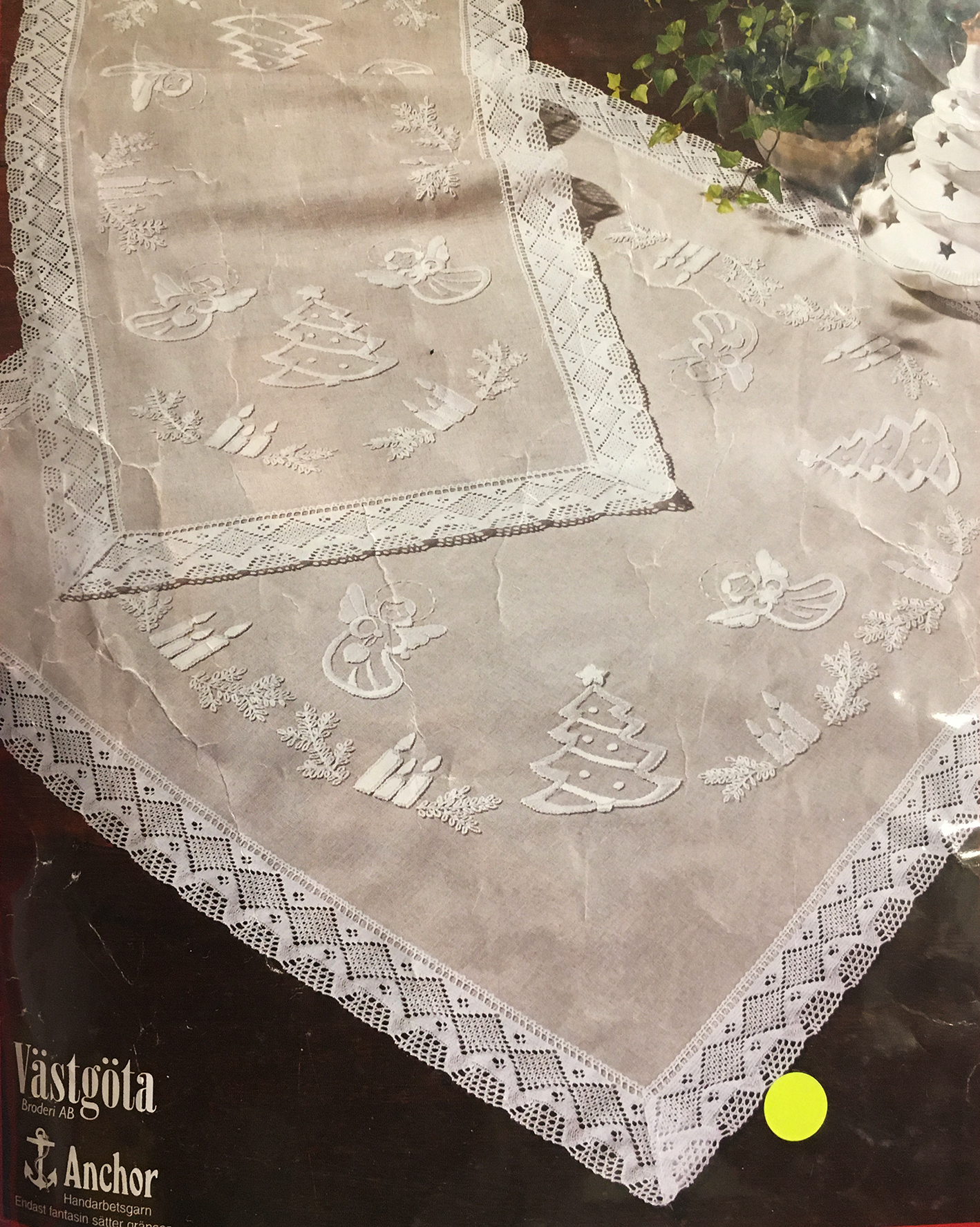 Duk med spets Änglar