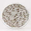 Mari Simmulson (Mars 1952) White Oval Bowl with Relief Decor 30 cm