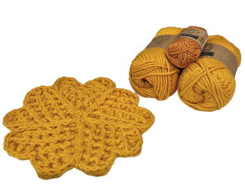 Mönster med garn till våffla