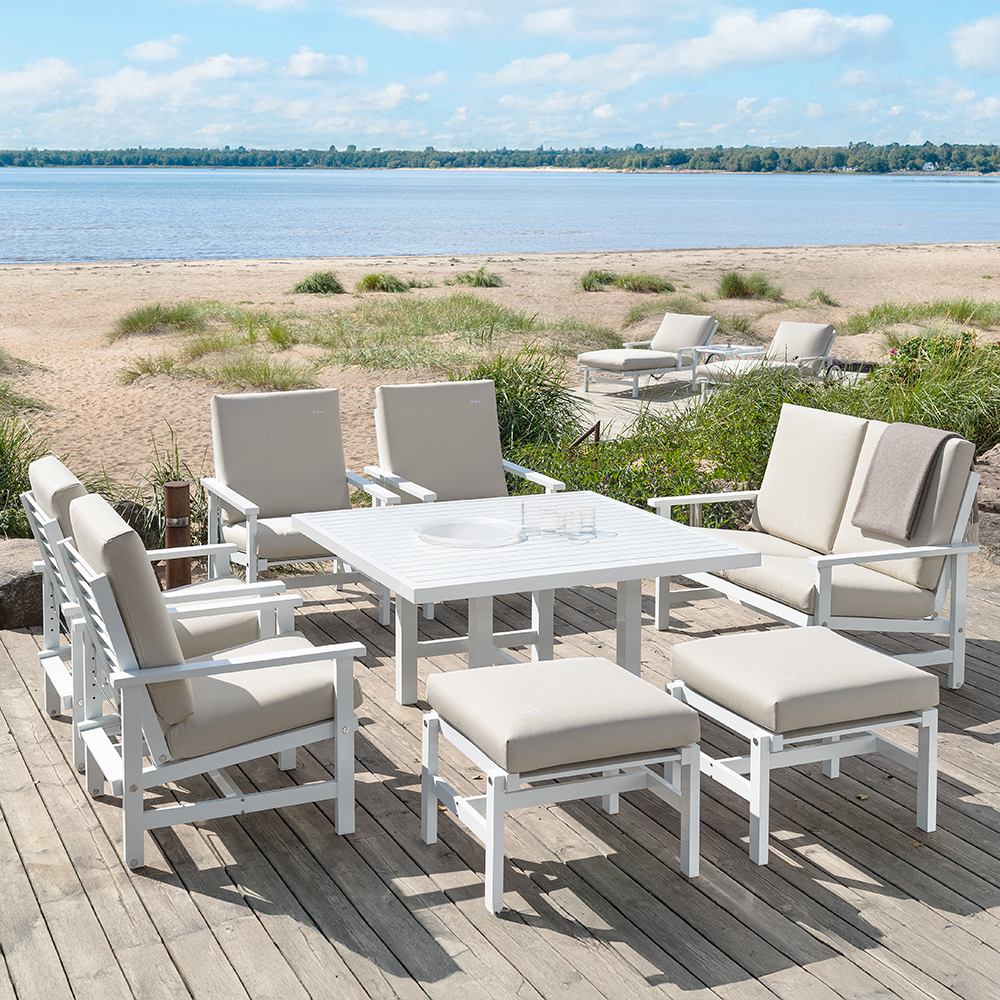 Table 124x122 Aluminium (several colors) - Fri Form - 2
