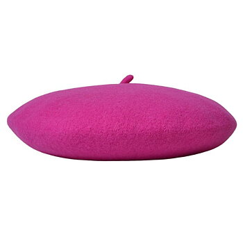 Basker 100% ull, cerise/pink från Susanna Design