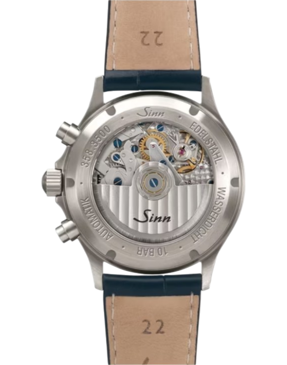 358.065 Sinn 358 Sa Pilot DS canvas läder grått