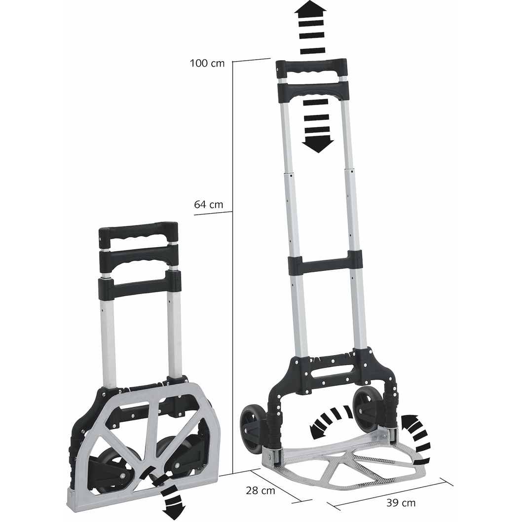 Taitettava säkkikärry 70 kg - 2