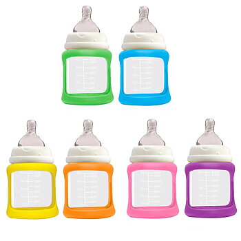 Cherub Baby Nappflaska Glas Wideneck 150ml 2pack
