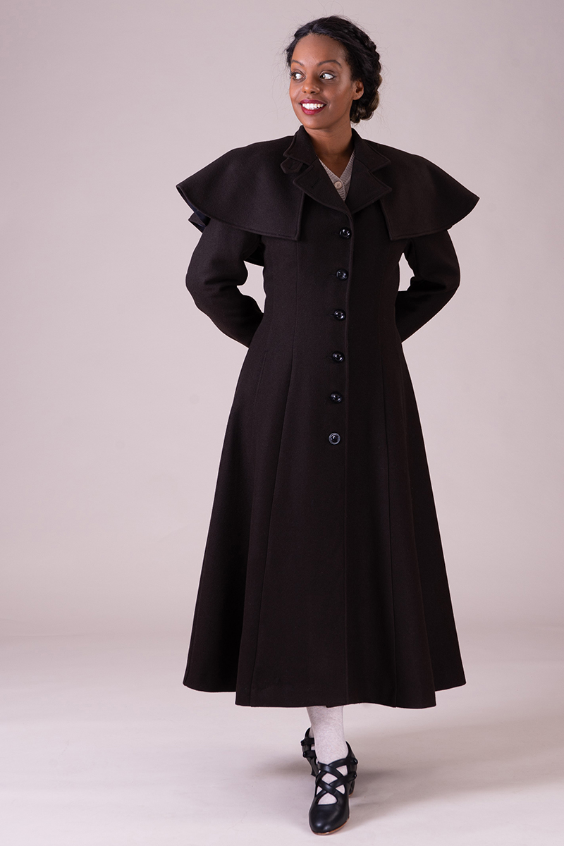 Neem een ​​bad incompleet Digitaal emmy design - The no shit Sherlock coat. Black wool