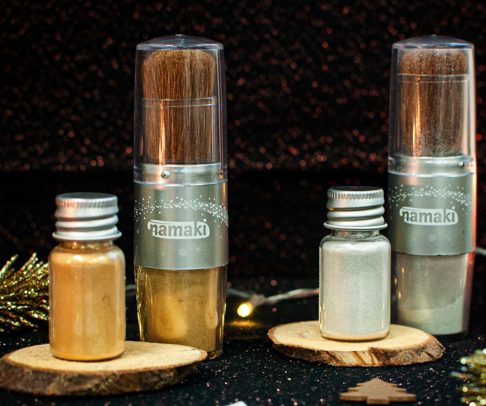 Make-up børster og økologisk glitter make-up til børn