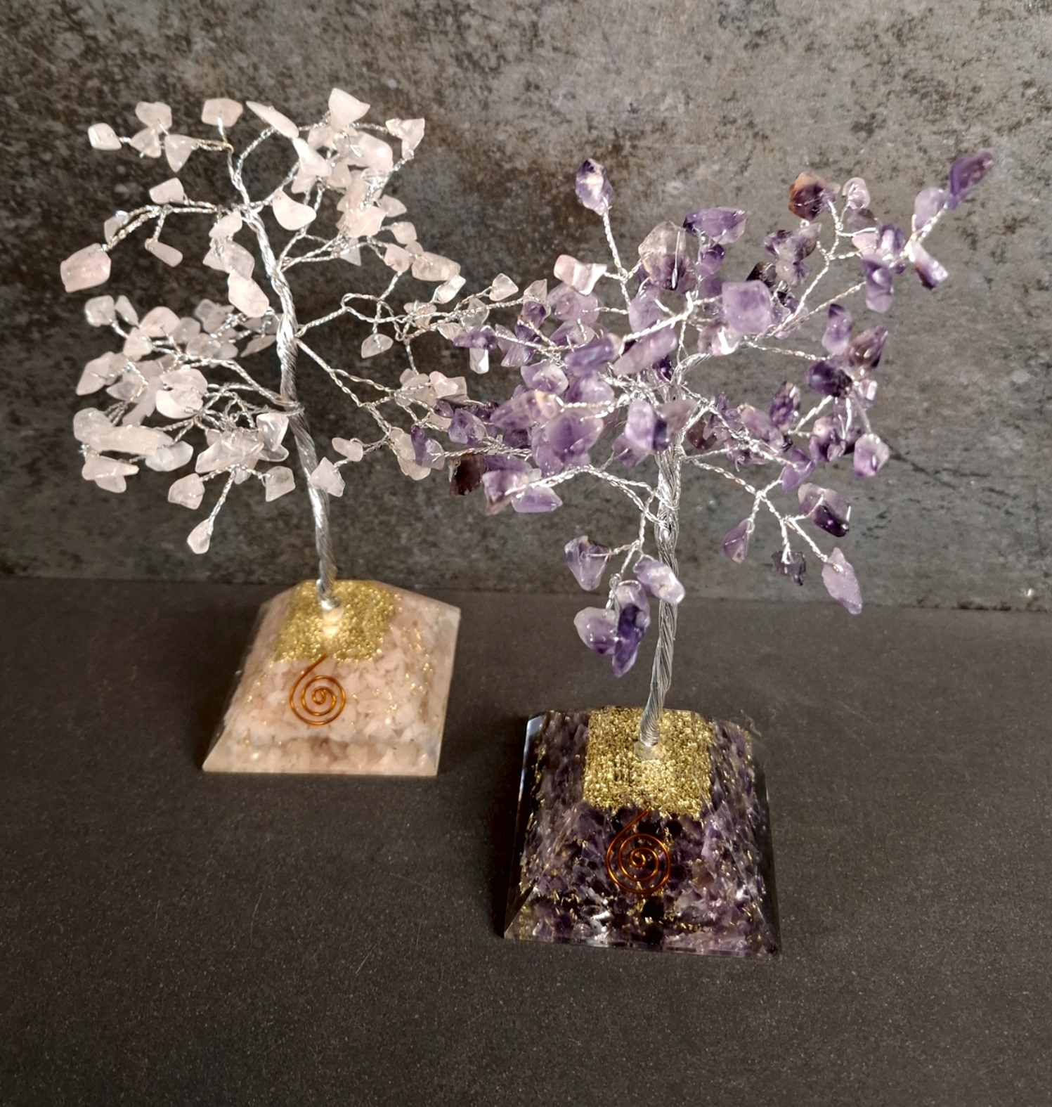 Orgonite Pyramid med kristall träd - 3
