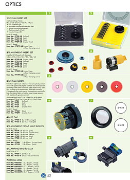 PLASTIC APERTURES  M18  YELLOW 