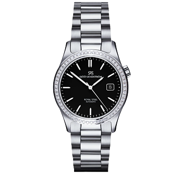 020883 Sjöö Sandström Royal Steel Classic 36 svart diamantkrans