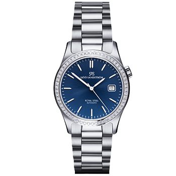 020920 Sjöö Sandström Royal Steel Classic 36 blå diamantkrans