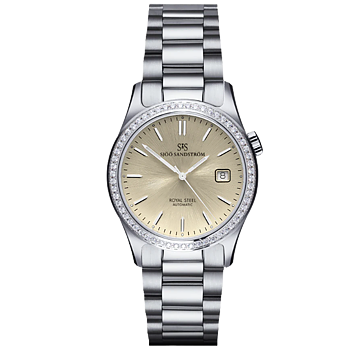 020913 Sjöö Sandström Royal Steel Classic 36 champagne diamantkrans
