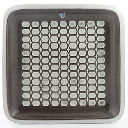 Mari Simmulson (Vespa 1964) Quadratic Dish with Geometric Relief 22 cm