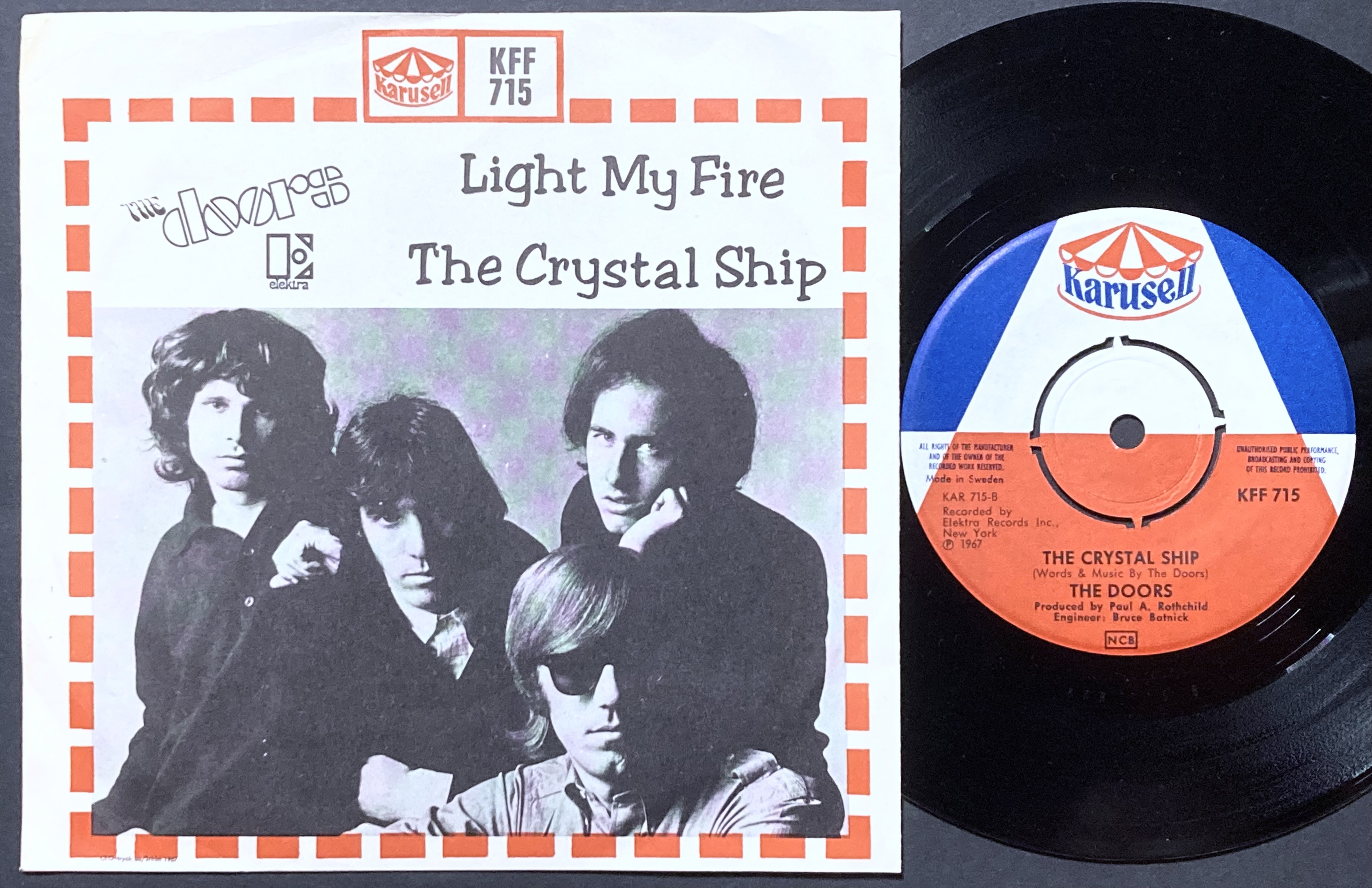 DOORS - Light my fire Swe PS 1967 - 2