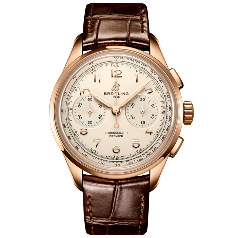 Breitling RB0930371G1P1 Premier B09 Chronograph 42 18k rött guld