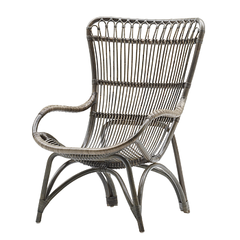 Monet rottingfåtölj taupe - Sika-Design