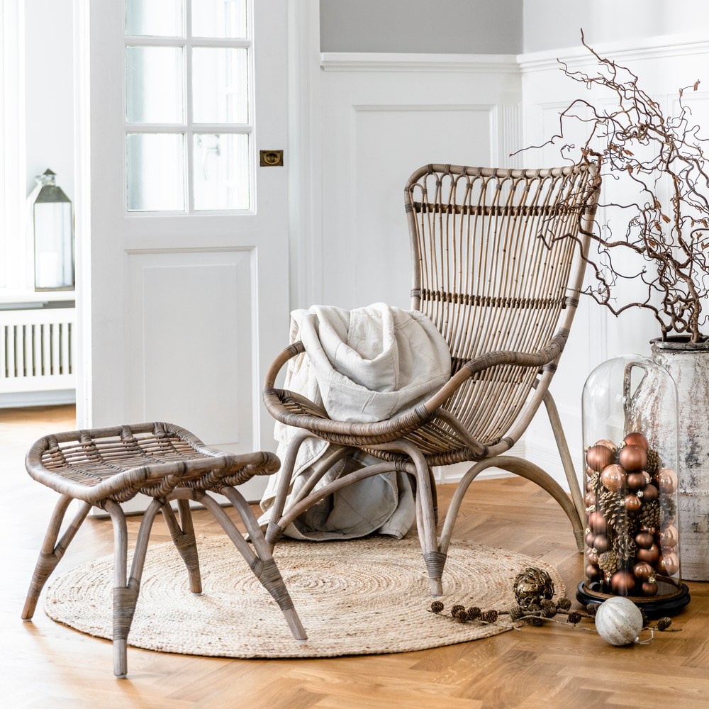 Monet rottingfåtölj taupe - Sika-Design - 2