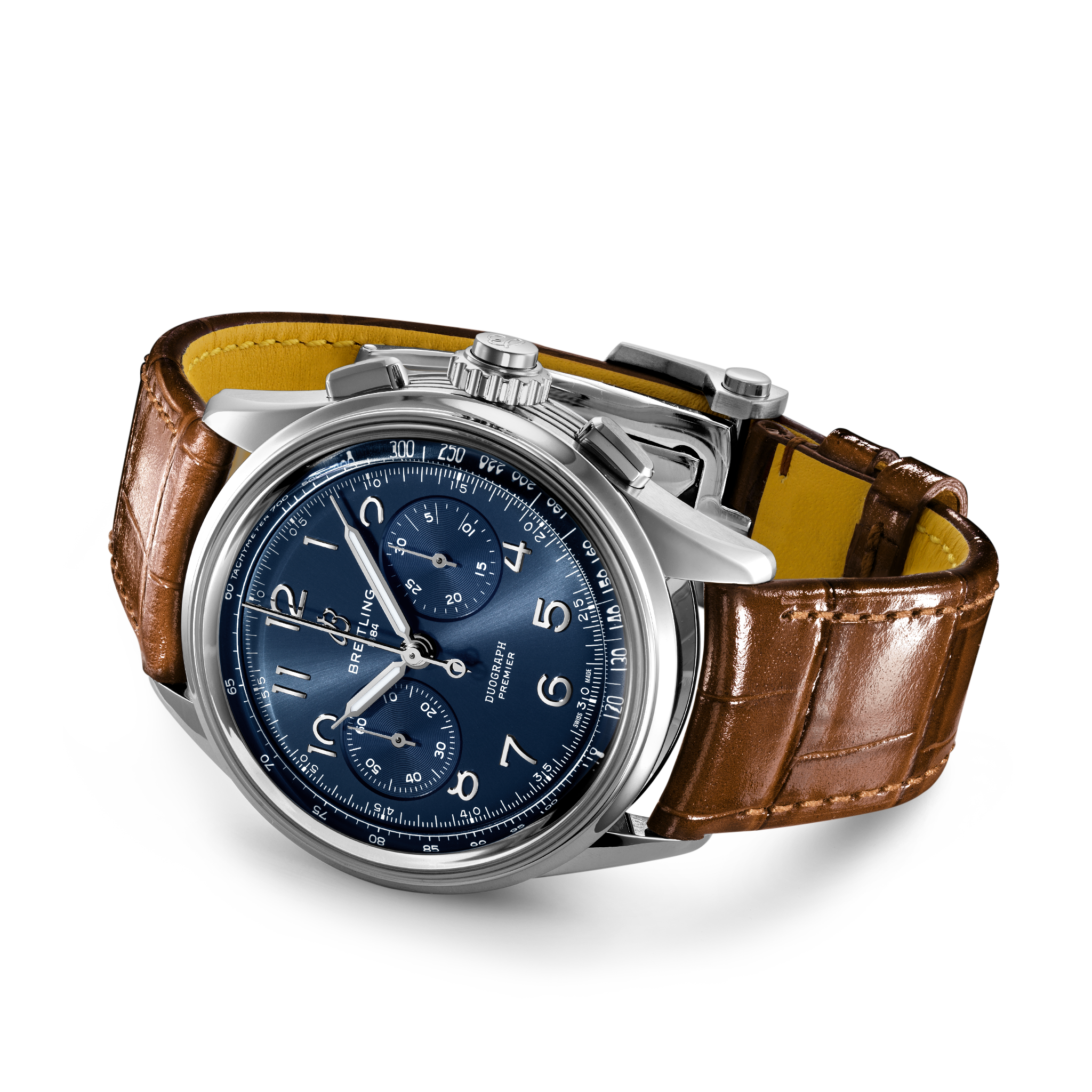 Breitling AB1510171C1P1 Breitling Premier B15 Duograph 42 blå sidobild