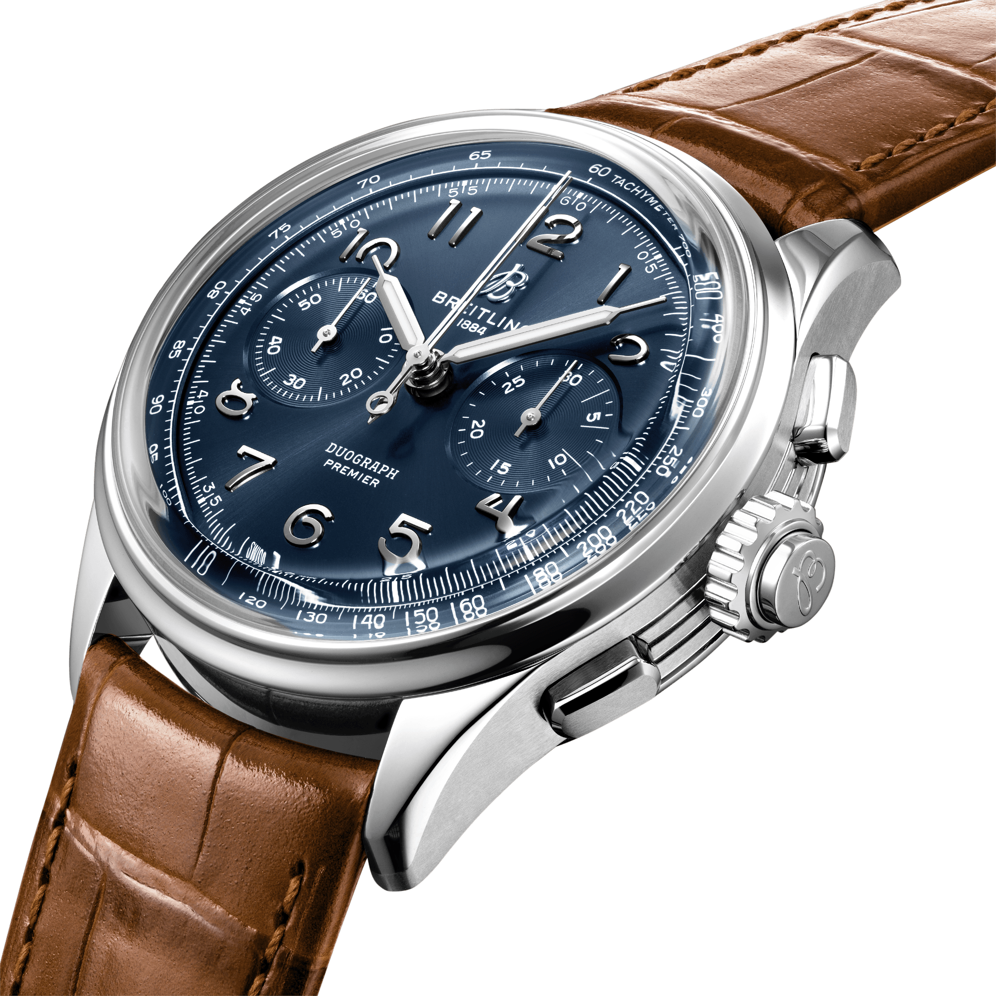 Breitling AB1510171C1P1 Breitling Premier B15 Duograph 42 blå profil