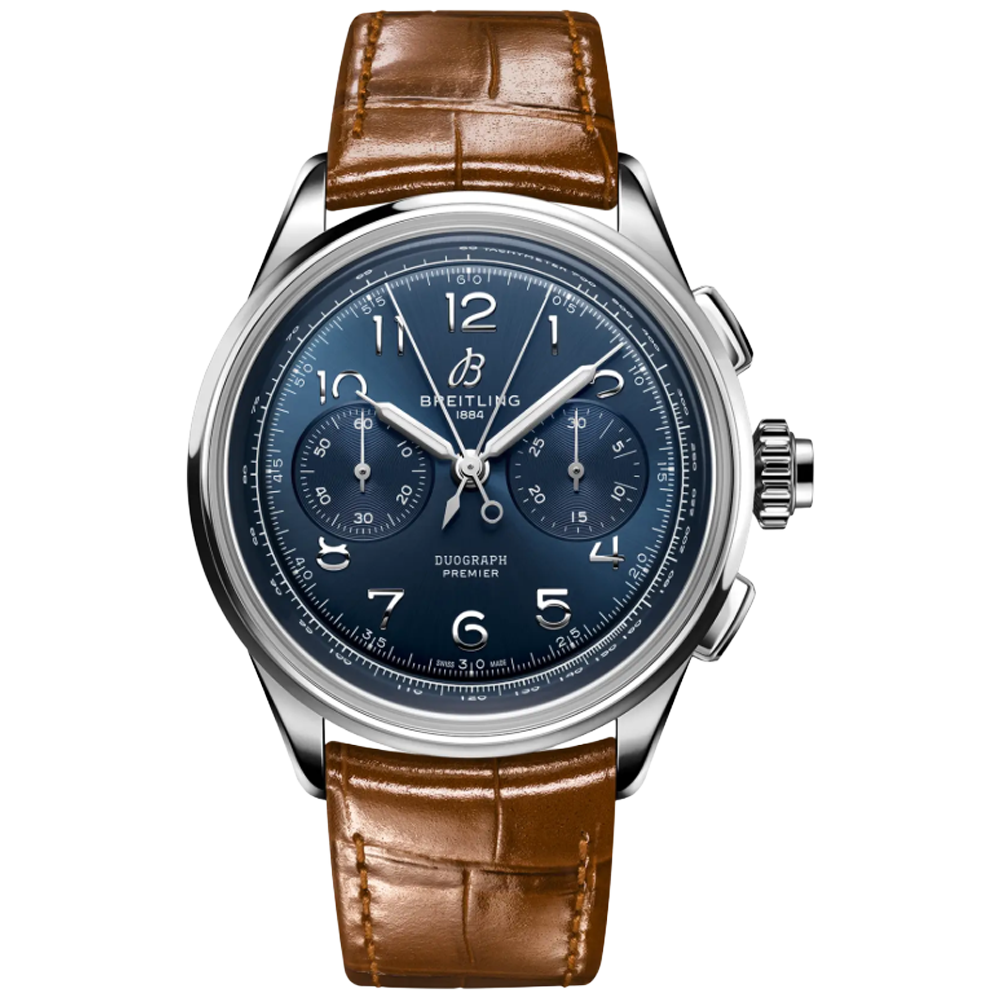 Breitling AB1510171C1P1 Breitling Premier B15 Duograph 42 blå profil