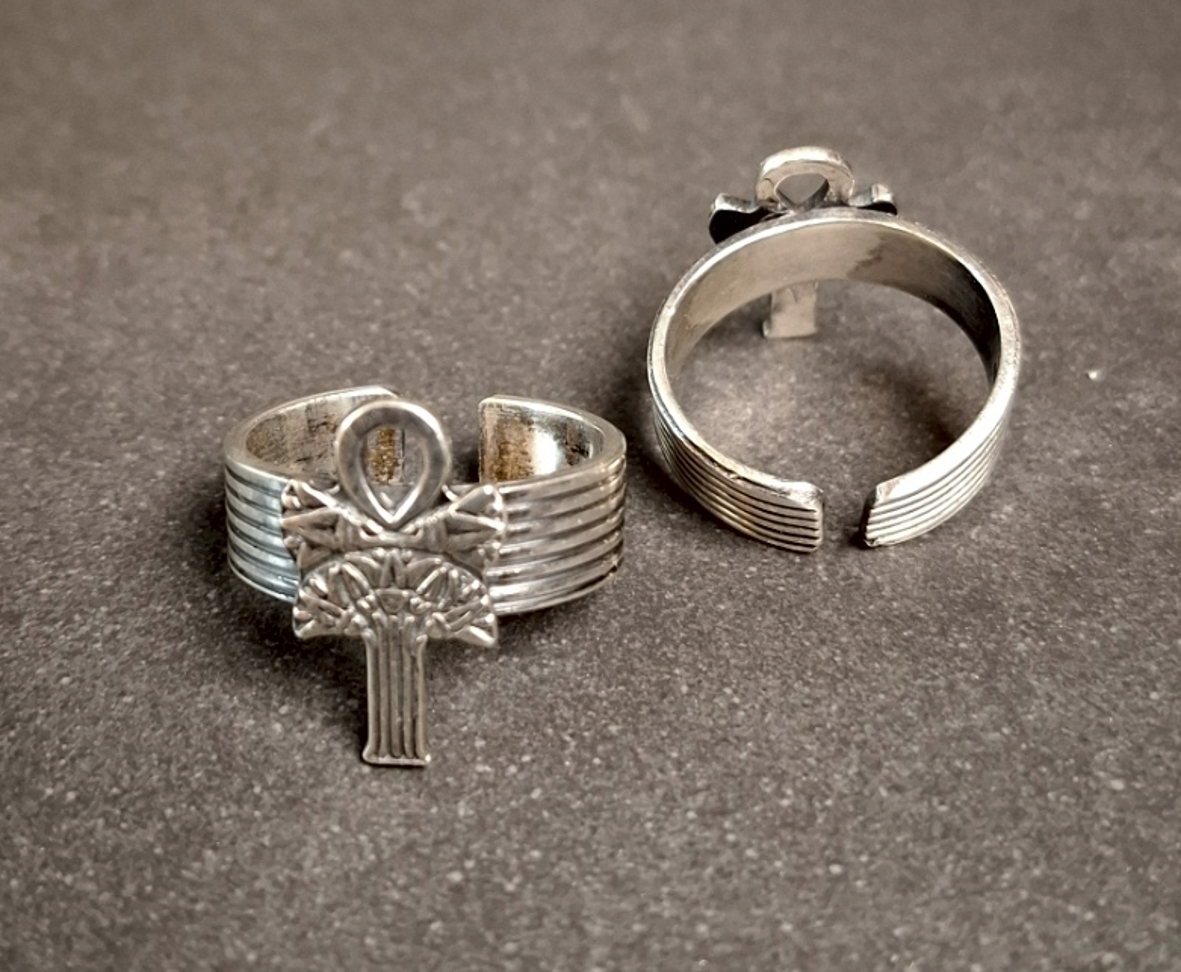 Egyptisk Ankh Kors Ring