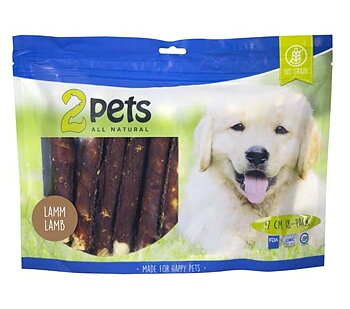 2pets Tuggrulle m lamm 17cm 18-pack