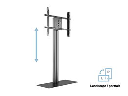 M Public Display Stand 145 HD Single w. Floorbase Black