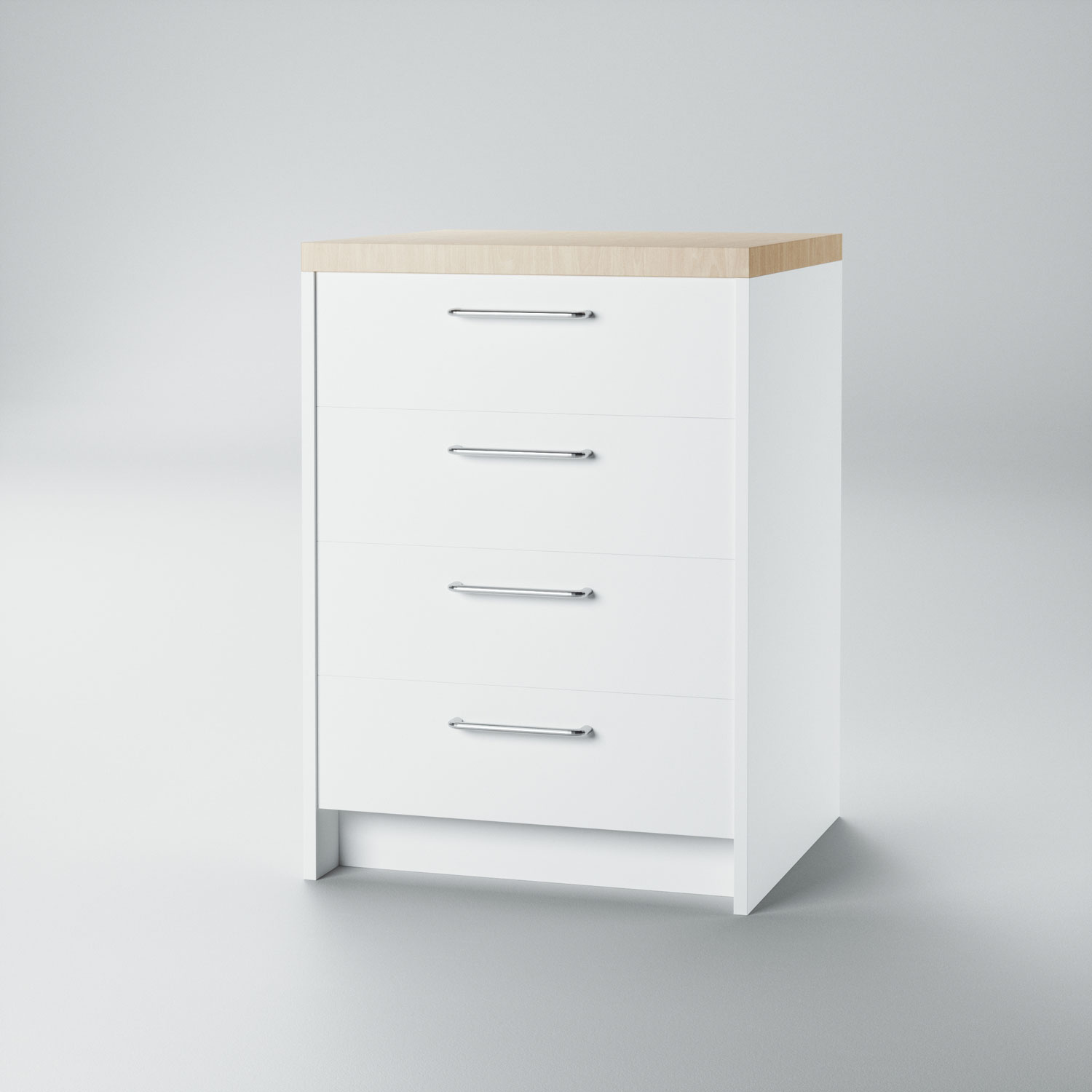 Skuffemodul med 4 skuffer til backoffice, H900 B600 D600