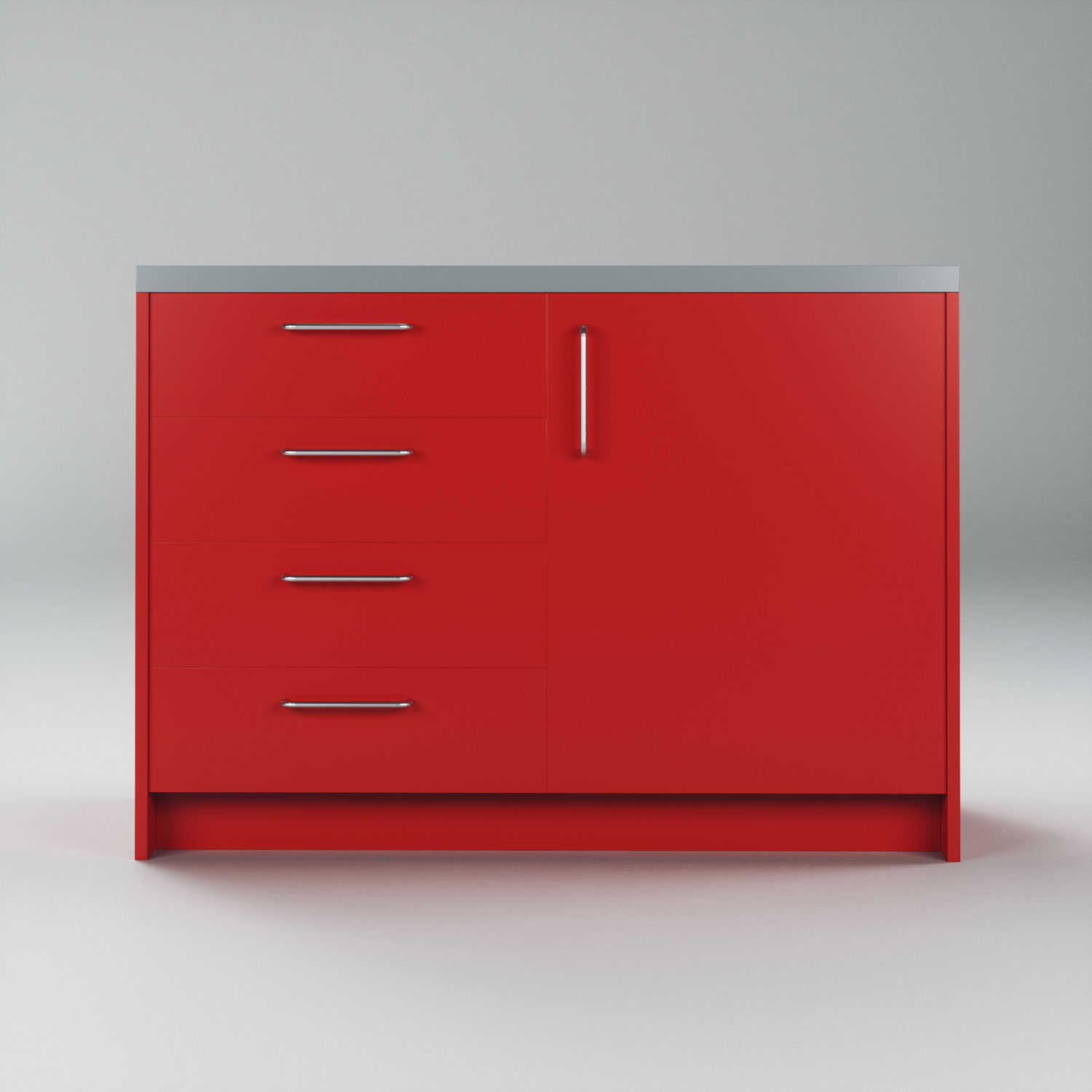 Skuffemodul med 4 skuffer til backoffice, H900 B600 D600