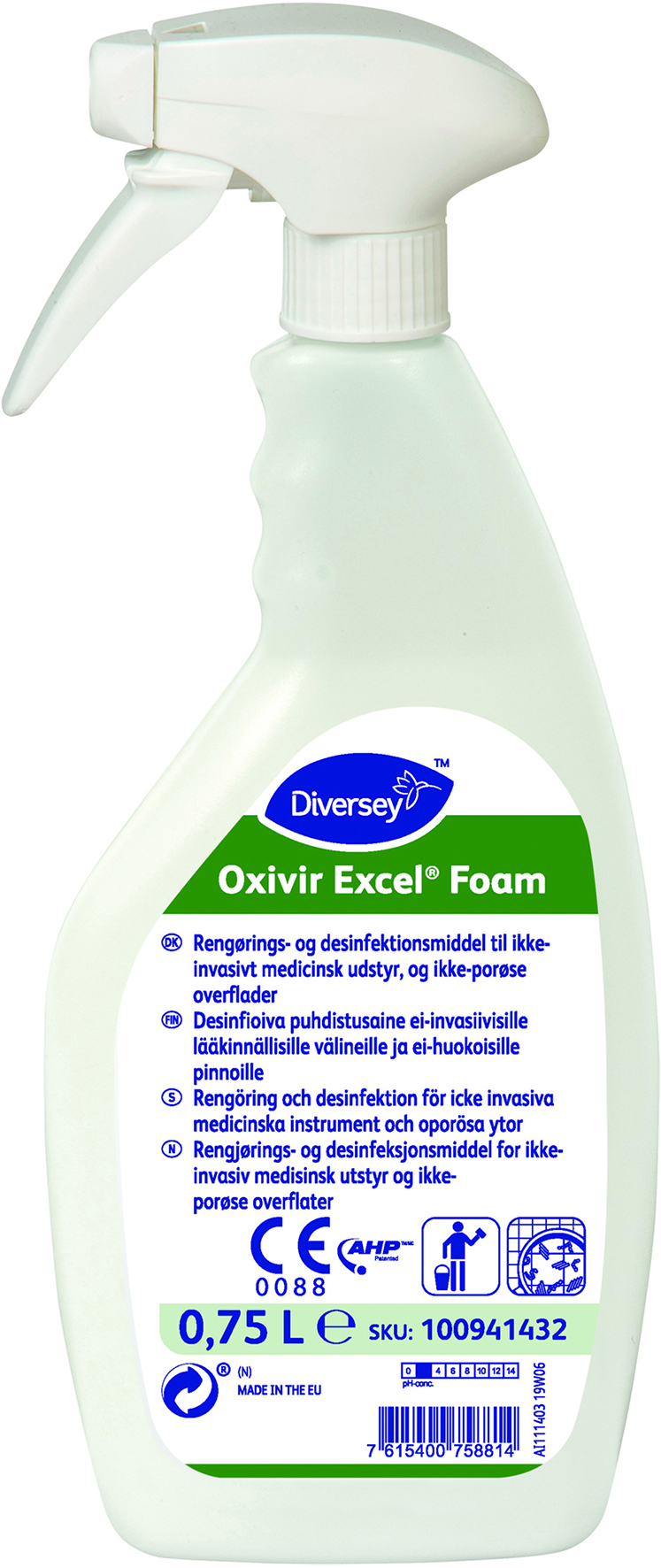 Rengöringsmedel Oxivir 0,75L