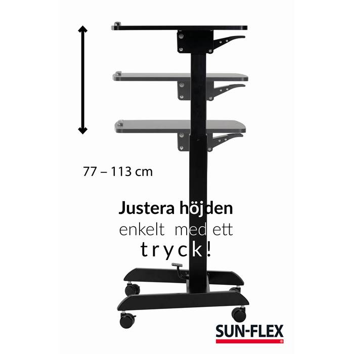 Bord Easydesk Pro 60x52cm sv - 10