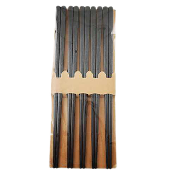 Chopsticks - Black with leaf pattern 10 pack