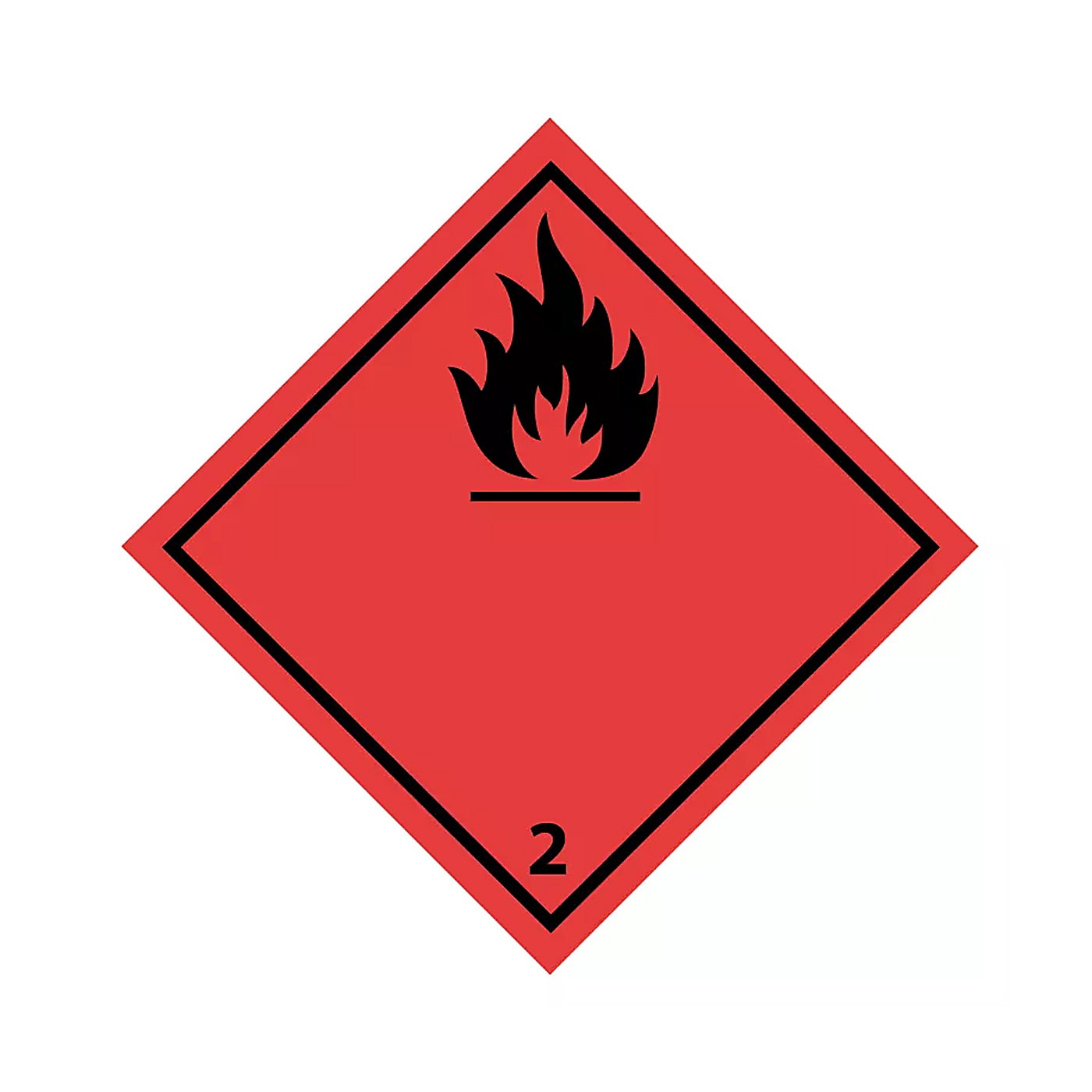 Farligt Gods-etikett Flammable Gas