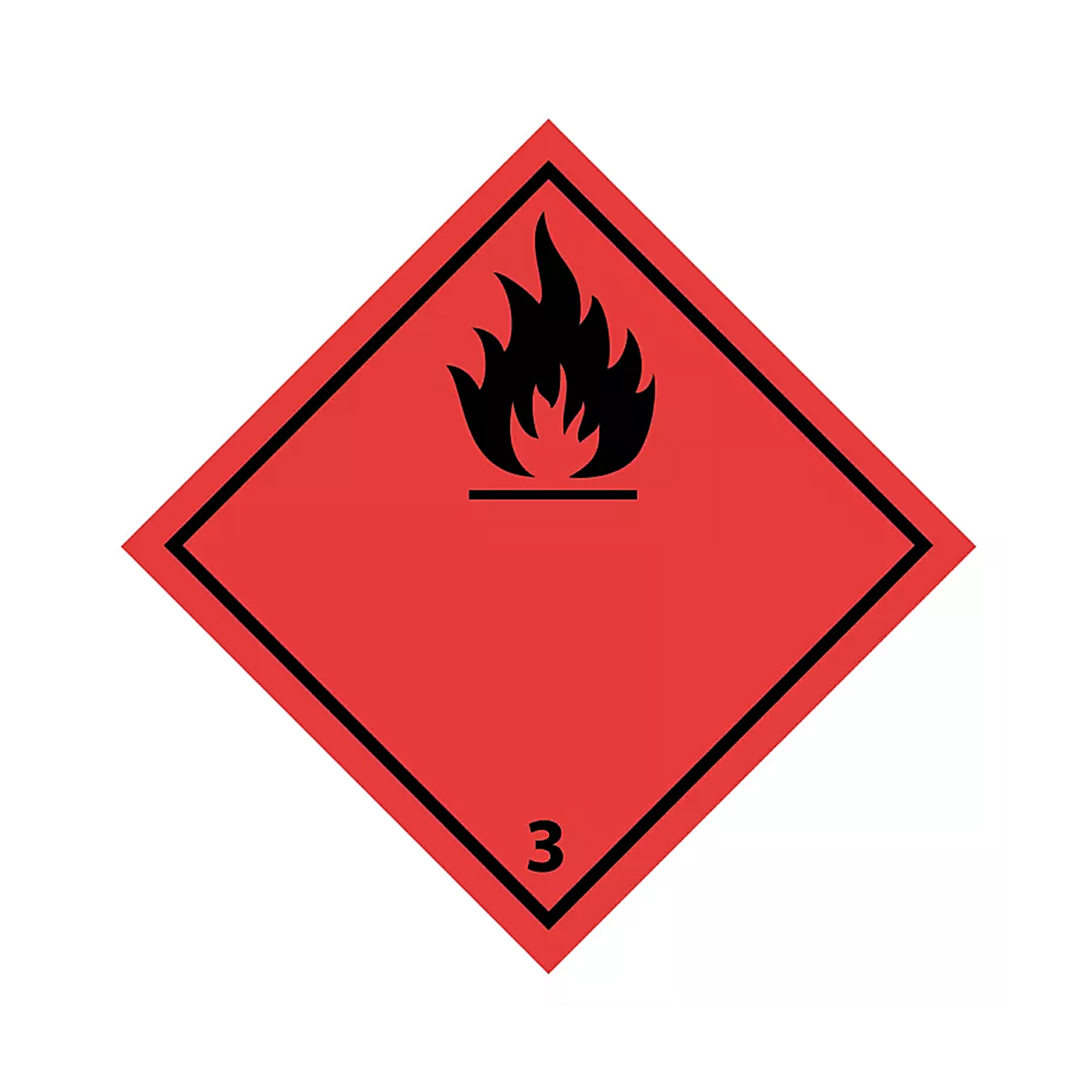 Farligt Gods-etikett Flammable Liquid