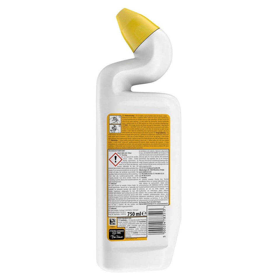 WC-Rent Duck Aktiv Gel Citrus 750ml - 2