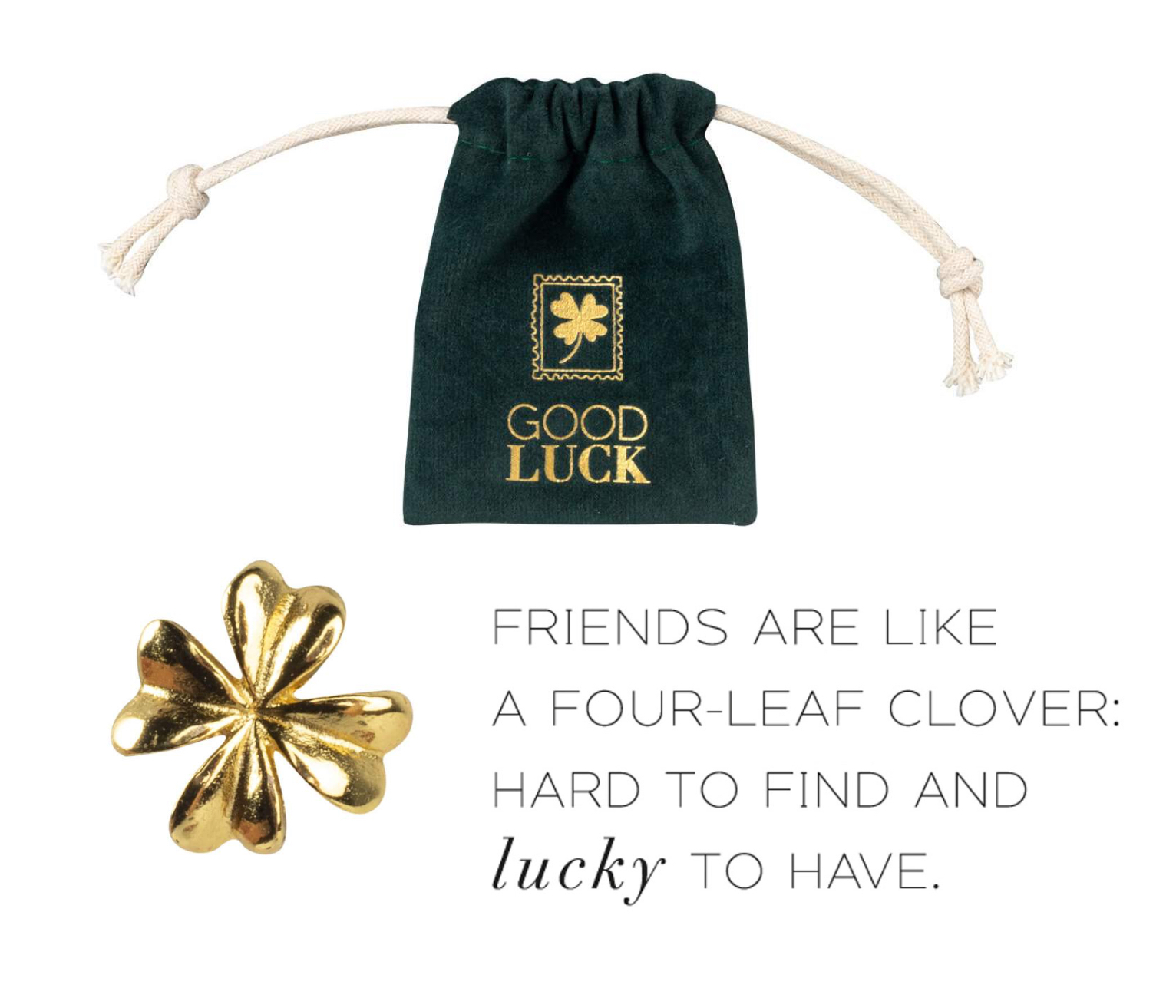 Lyckoamulett - Fyrklöver - Friends are like...