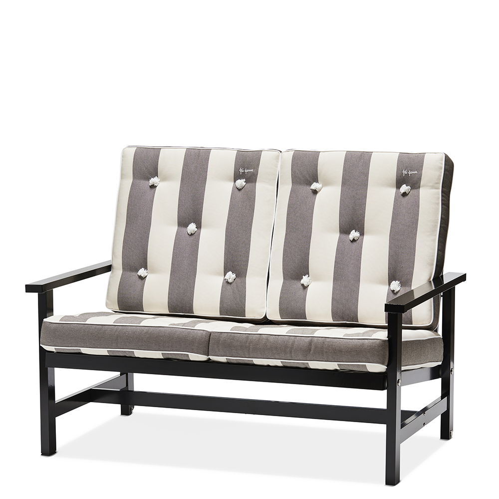 Sofa 2-seater Aluminium (several colors) - Fri Form - 2