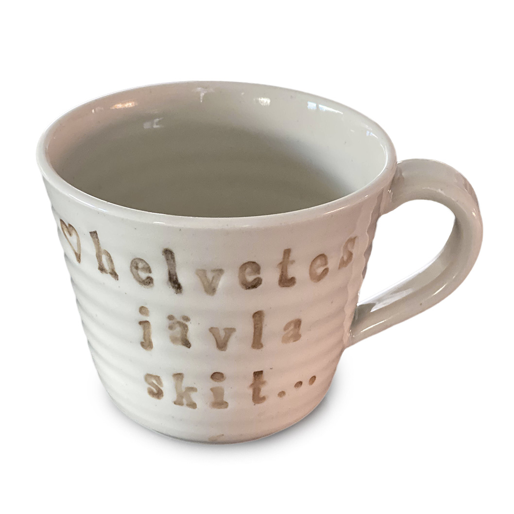 Mugg / Beige / Helvetes j