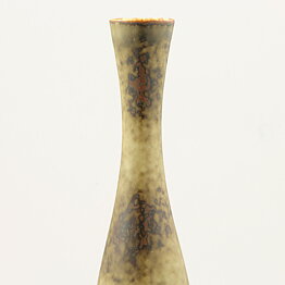 Carl-Harry Stålhane (SYB 1959) Brown Slender Bottle Vase 29 cm