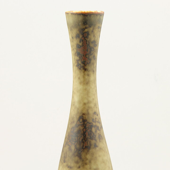 Carl-Harry Stålhane (SYB 1959) Brown Slender Bottle Vase 29 cm