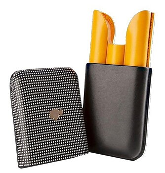 Cigarrfodral i äkta läder 3 cigarrer - Cohiba