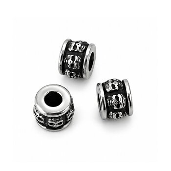 Döskalle spacer 12 mm rostfritt stål 3 st