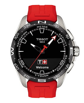 Tissot T121.420.47.051.01 Tissot T-Touch Connect Solar 47 rött gummmiband