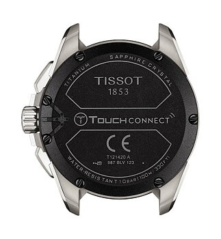 Tissot T121.420.47.051.01 Tissot T-Touch Connect Solar 47 rött gummmiband bakboett