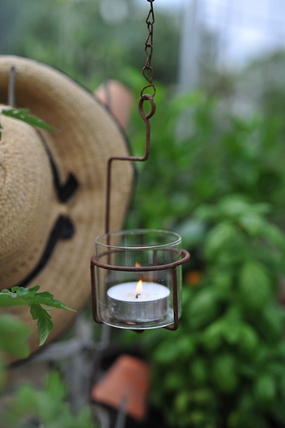 Hanging lantern - Hanging lantern - Rust - 55 cm - 2