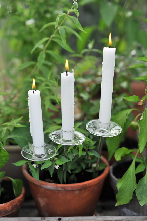 Candle holder - Candle holder for pots - Crown candles - 3-pack - 2