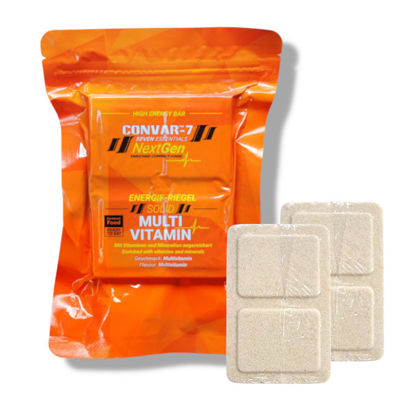 Convar Emergency Food | NextGen Energy Bar Multi Vitamin 10 års holdbarhet | 120 g